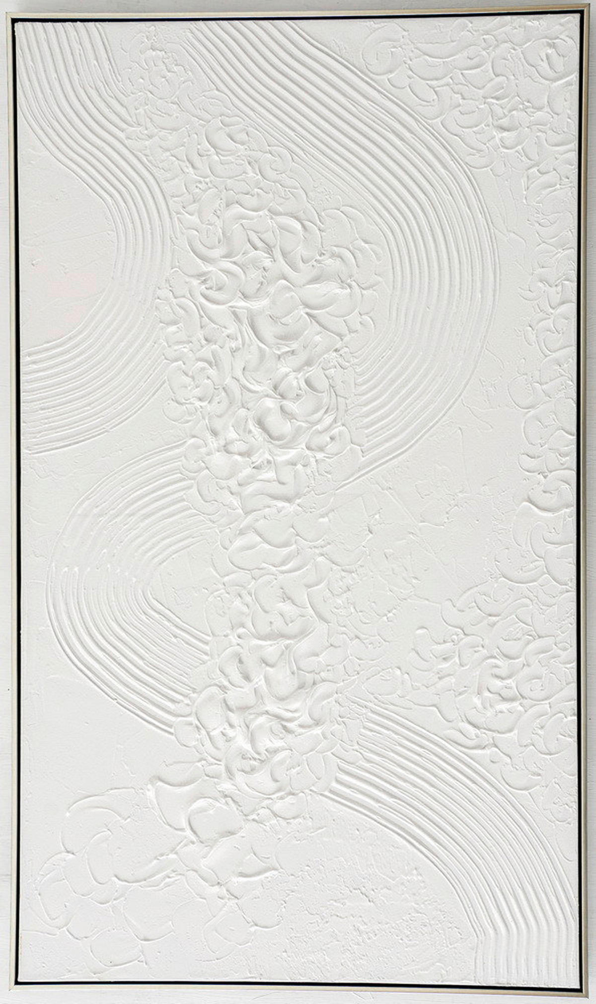 ULJENA SLIKA  90/120 cm       - bijela/srebrne boje, Design, drvo/tekstil (90/120cm) - Monee