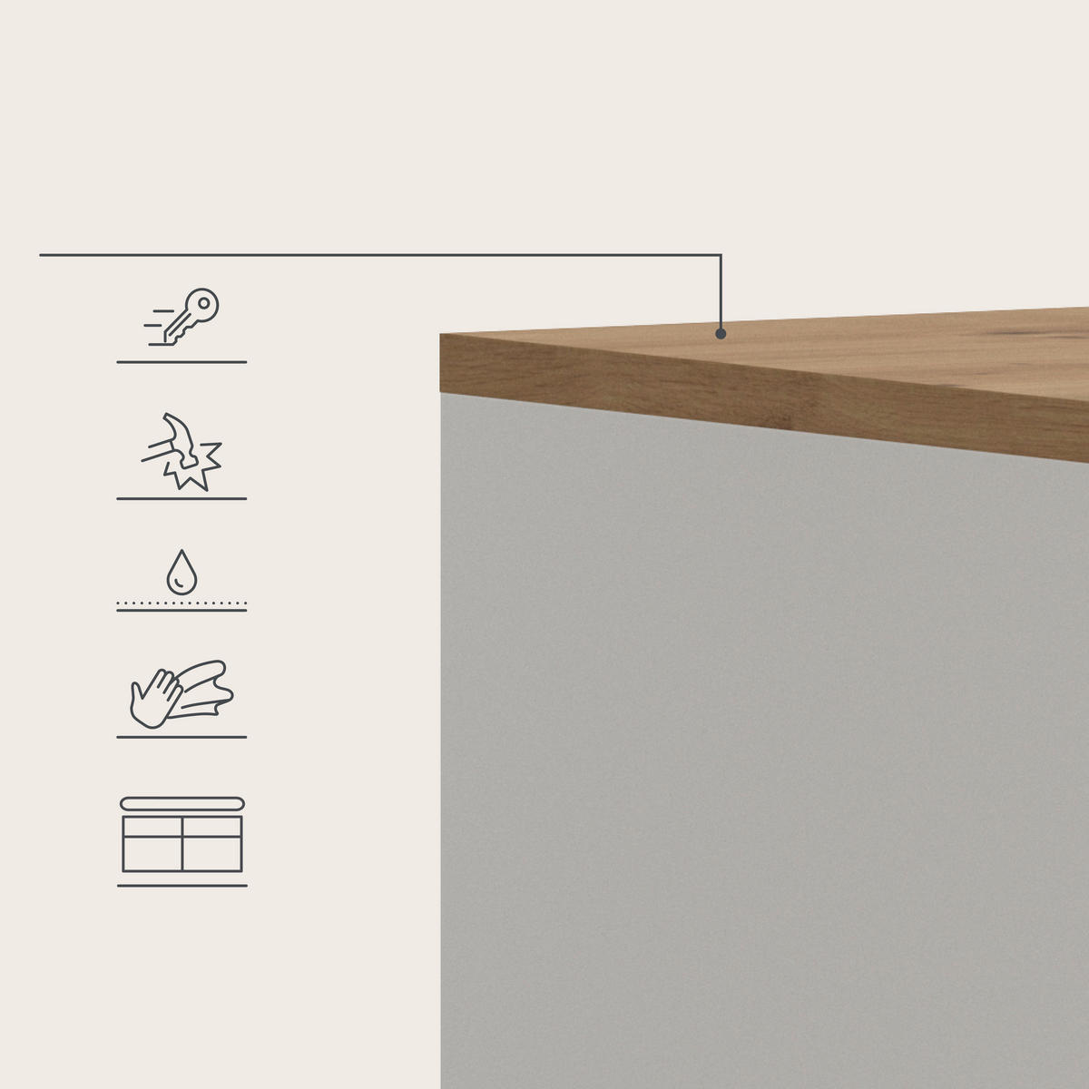 GARDEROBE 4-teilig  in 175/190/37 cm  - Weiß/Eiche Artisan, Design, Holzwerkstoff (175/190/37cm) - MID.YOU