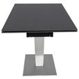 ESSTISCH Anthrazit, Edelstahlfarben rechteckig  ausziehbar  - Edelstahlfarben/Anthrazit, Design, Keramik/Metall (120-179/80/76cm) - Novel