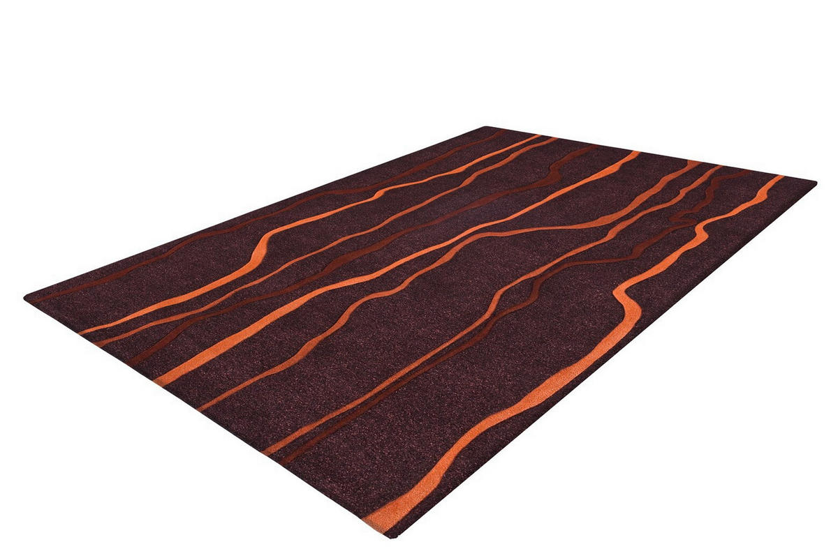 FLACHWEBETEPPICH 70/140 cm Taupe, Orange  - Taupe/Orange, Design, Textil (70/140cm) - Novel