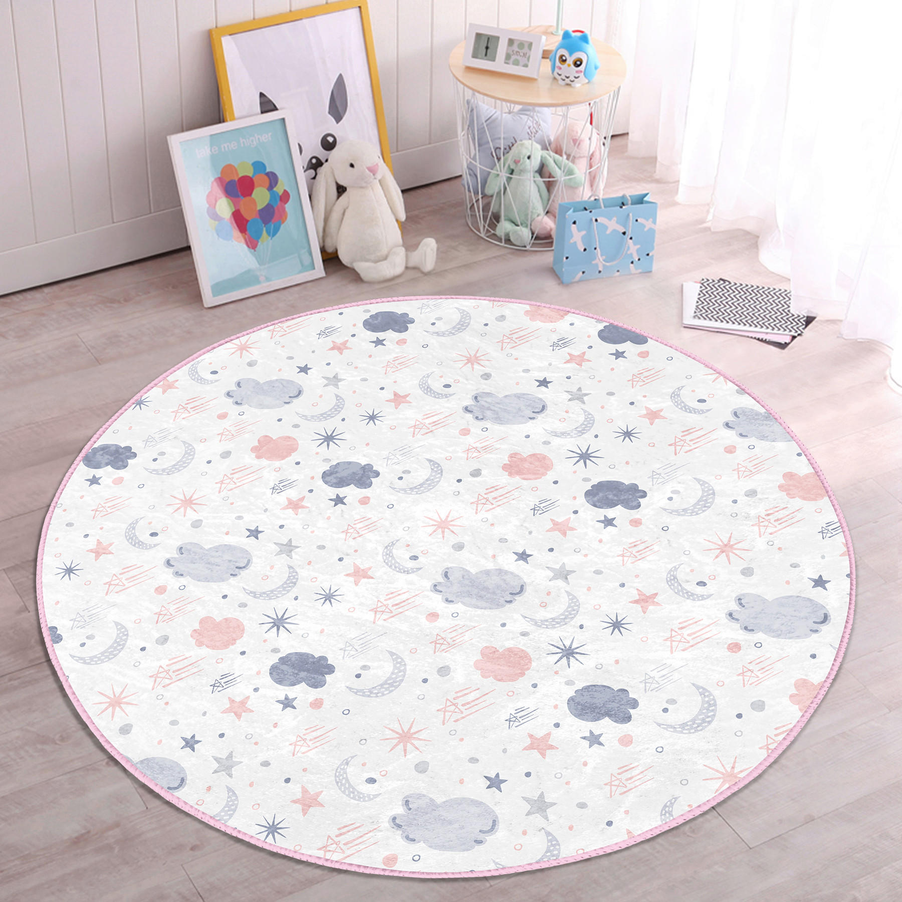 XXXLutz Kinderteppich Mehrfarbig 150x150 cm