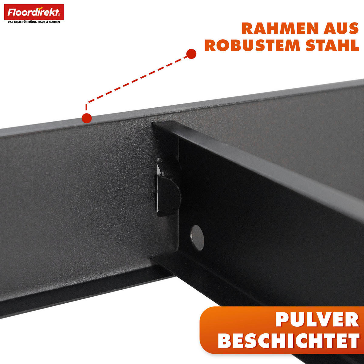 SCHWERLASTREGAL 90/180/60 cm  - Schwarz, Basics, Naturmaterialien/Metall (90/180/60cm) - Floordirekt