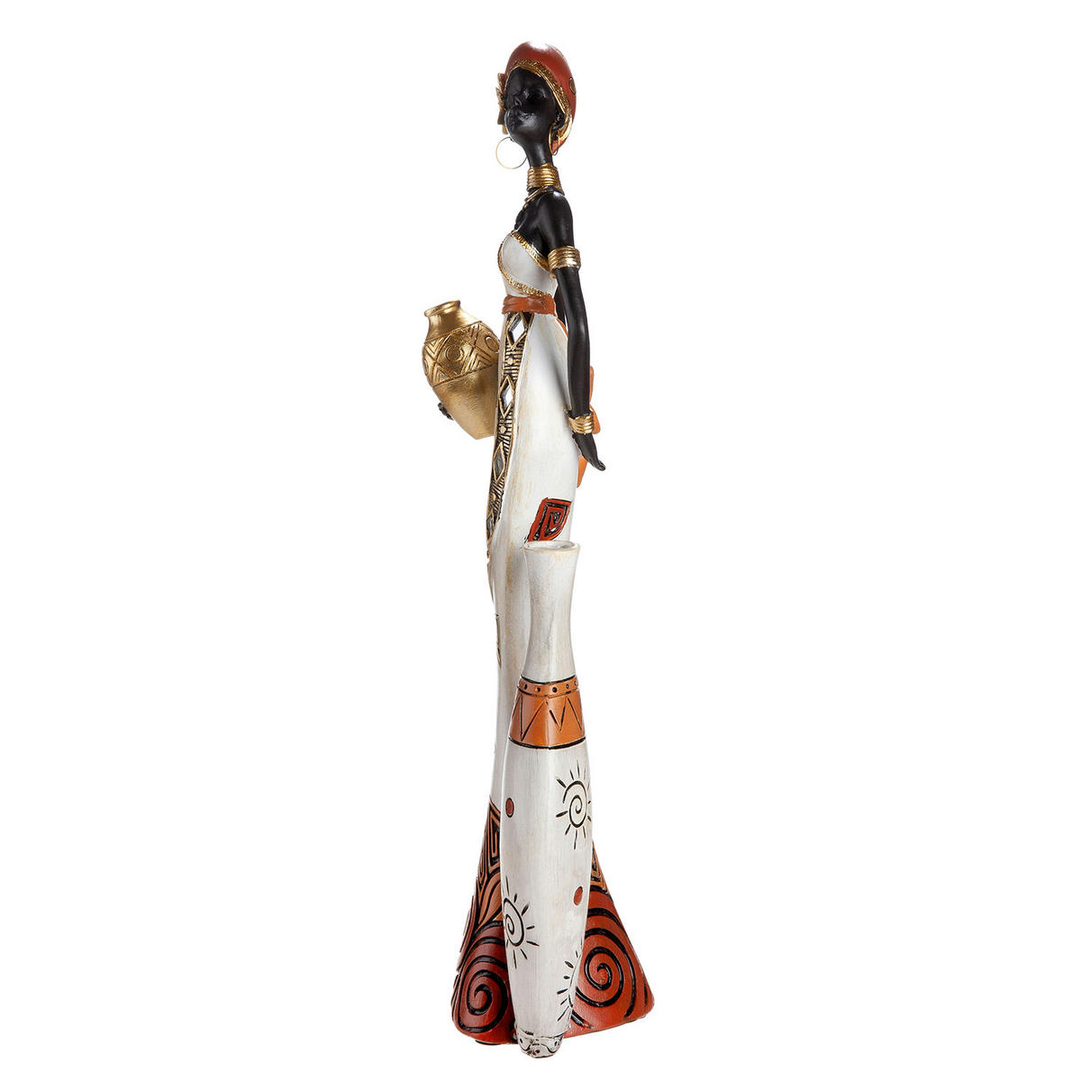 SKULPTUR - Rot/Schwarz, Basics, Kunststoff (16,5/44/9,5cm)