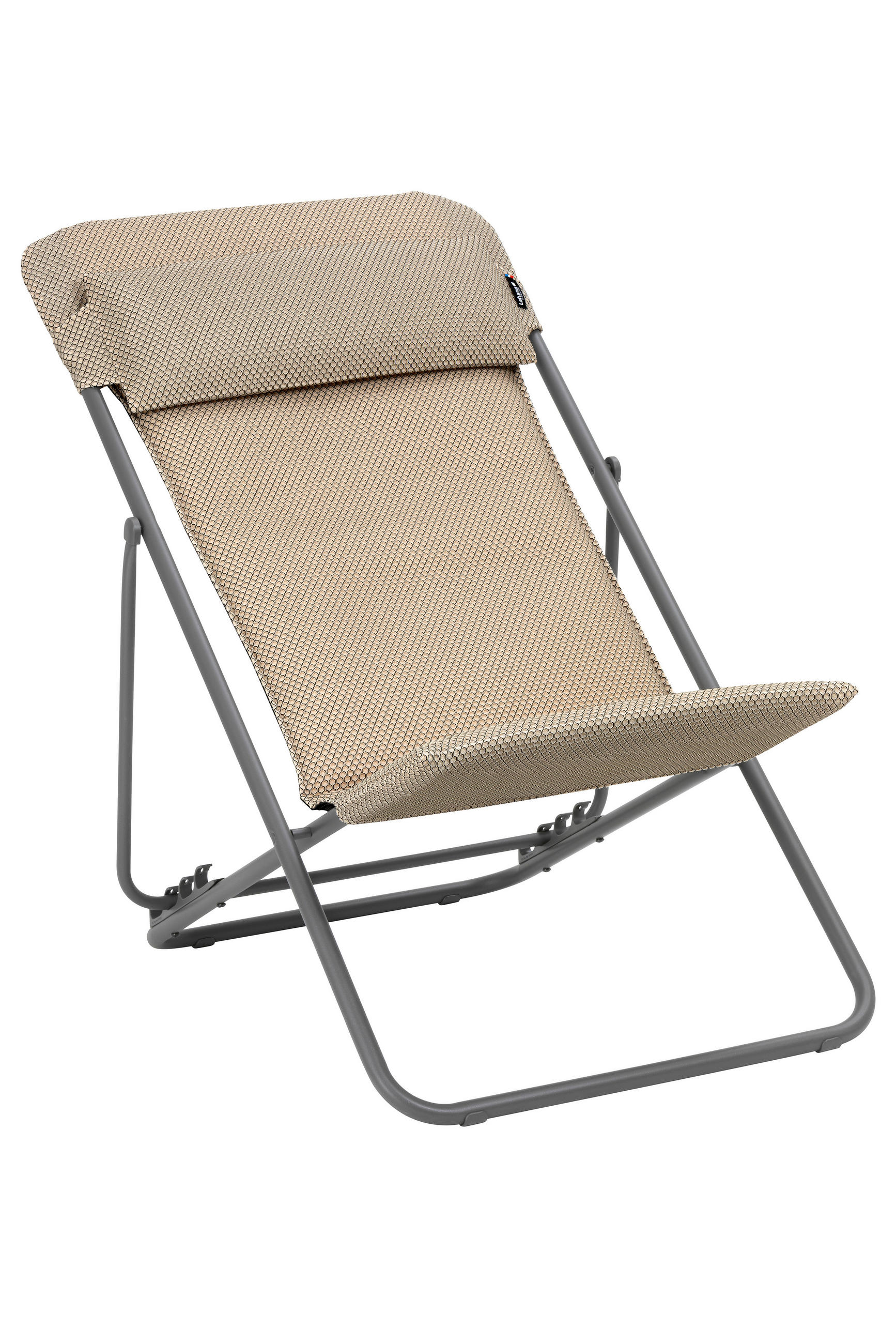 STRANDSTUHL Stahl Titanfarben, Mokka  - Titanfarben/Mokka, Basics, Textil/Metall (62/91/76cm) - Lafuma Mobilier