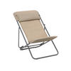 STRANDSTUHL Stahl Titanfarben, Mokka  - Titanfarben/Mokka, Basics, Textil/Metall (62/91/76cm) - Lafuma Mobilier