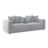 BIGSOFA Mikrofaser Hellgrau  - Hellgrau/Schwarz, MODERN, Textil (280/72/109cm) - MID.YOU