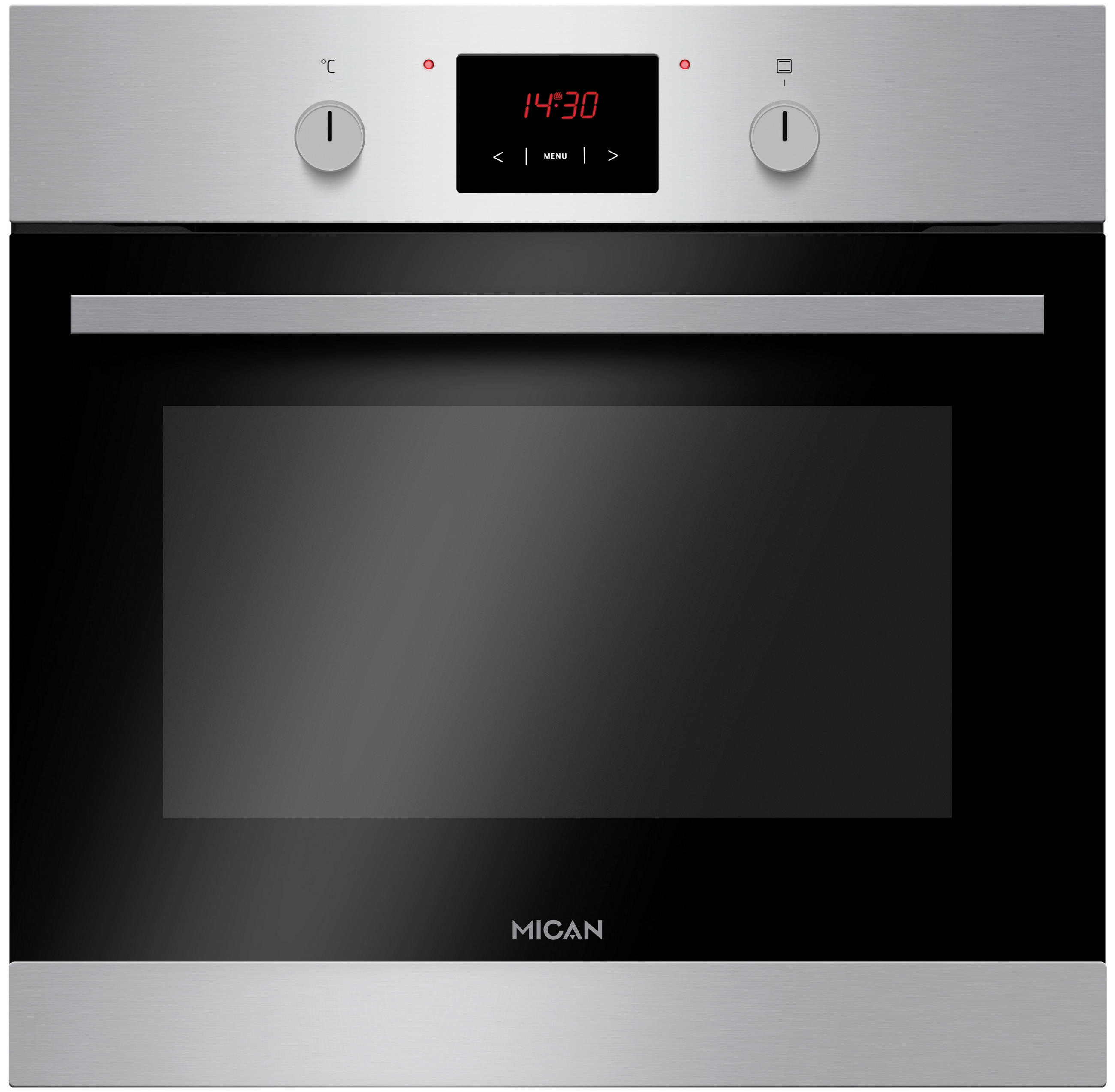 EINBAUBACKOFEN 90420  - Edelstahlfarben, Basics, Metall (56/60/56cm) - Mican