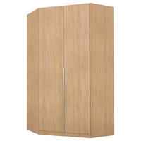 ECKKLEIDERSCHRANK 117/229/117 cm  - Alufarben/Sonoma Eiche, MODERN, Holzwerkstoff (117/229/117cm) - Rauch Möbel