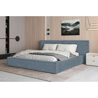 POLSTERBETT Bettkasten Blau 140/200 cm  - Blau/Schwarz, MODERN, Holz/Kunststoff (140/200cm) - MID.YOU
