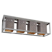 DECKENLEUCHTE Thomas 75/20/22,5 cm   - Silberfarben/Goldfarben, Design, Textil/Metall (75/20/22,5cm) - Globo