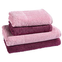 FROTTIERSET Batoni Set Rosa 4-teilig  - Rosa, Basics, Textil - Vossen