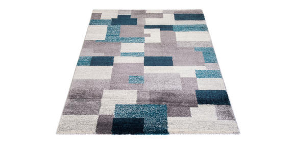 WEBTEPPICH 240/290 cm Astor Grid Grau, Petrol  - Petrol/Grau, Design, Textil (240/290cm) - Novel