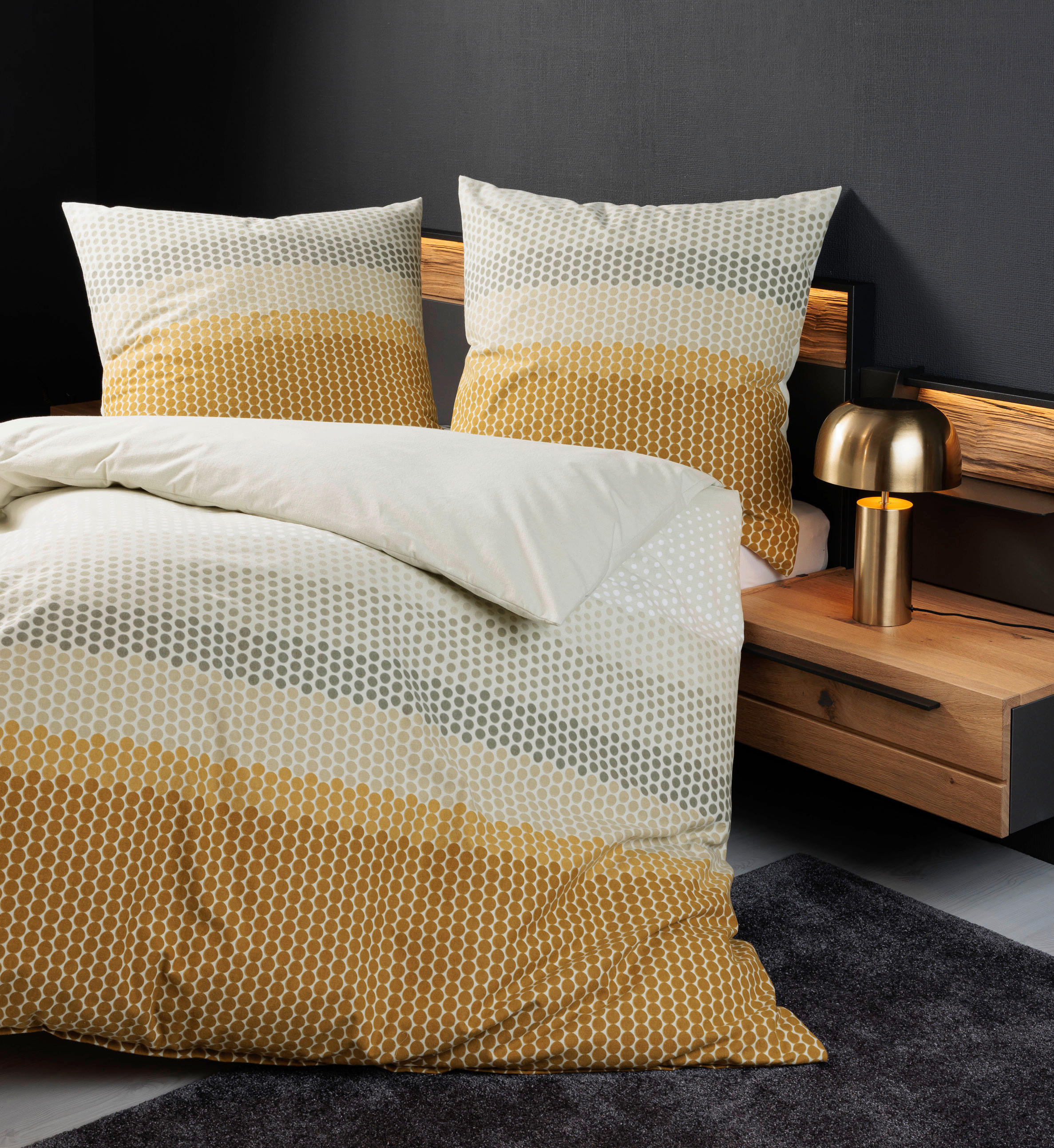 BETTWÄSCHE Biber 135/200 cm  - Dunkelorange, Design, Textil (135/200cm) - Janine