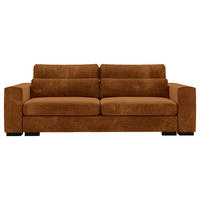 SCHLAFSOFA Flachgewebe Rostfarben  - Rostfarben/Schwarz, Konventionell, Kunststoff/Textil (235/80/120cm) - Carryhome