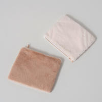 KOZMETIKAI TÁSKA - krém/taupe, Basics, textil (26,8/27,1/0,5cm)