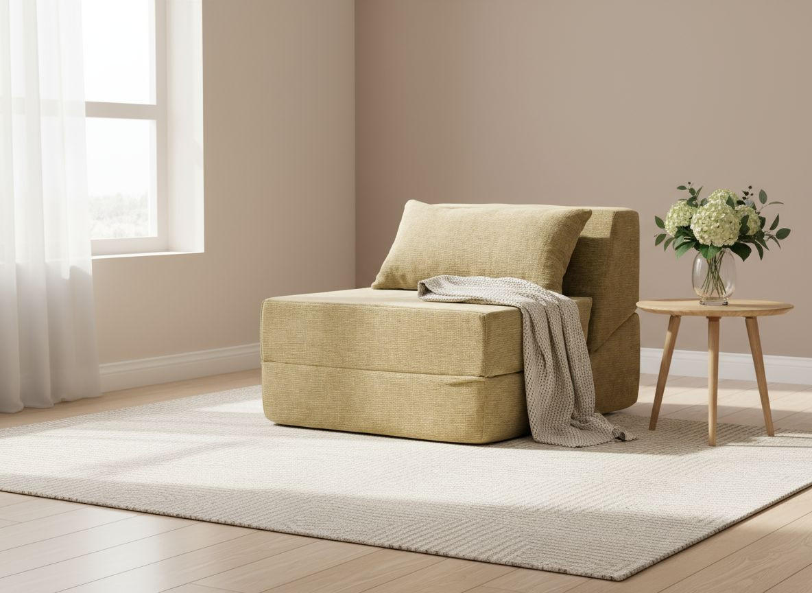 SOFAELEMENT in Leinenoptik Gelb  - Gelb, Design, Textil (82/64/95cm) - P & B