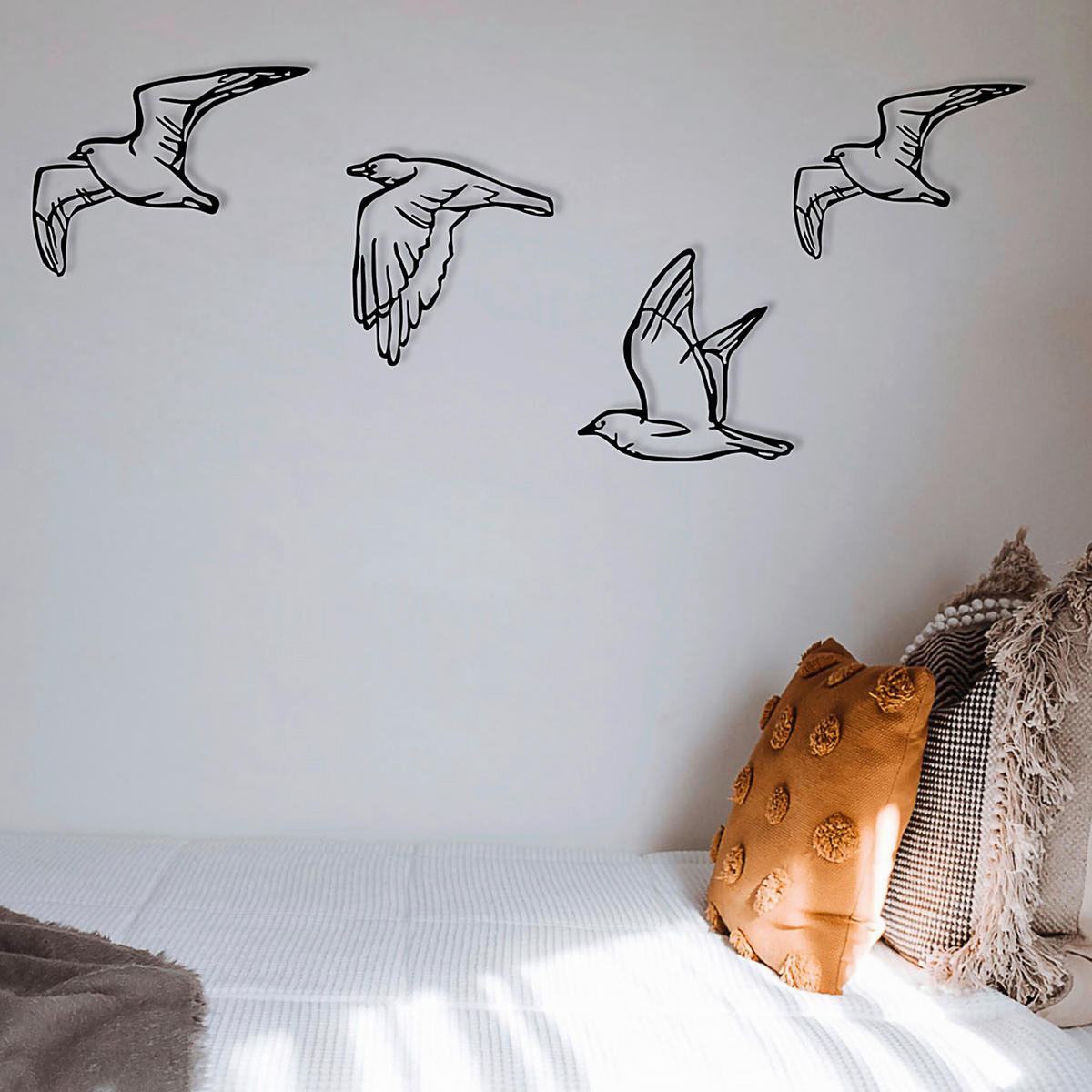 METALLBILD  - Schwarz, Basics, Metall (100/24cm)