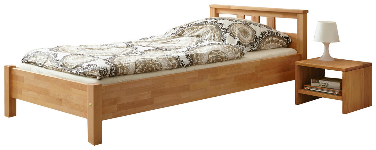BETT 90/200 cm  in Buchefarben  - Buchefarben, KONVENTIONELL, Holz (90/200cm) - MID.YOU