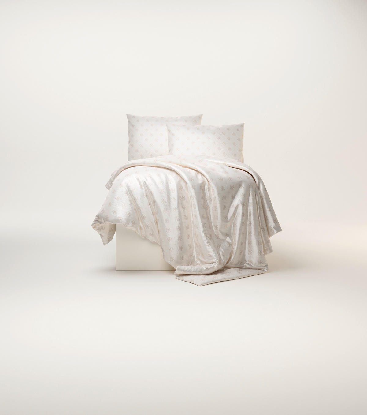 BETTWÄSCHE Satin 140/200 cm  - Creme, Design, Textil (140/200cm) - Ambia Home