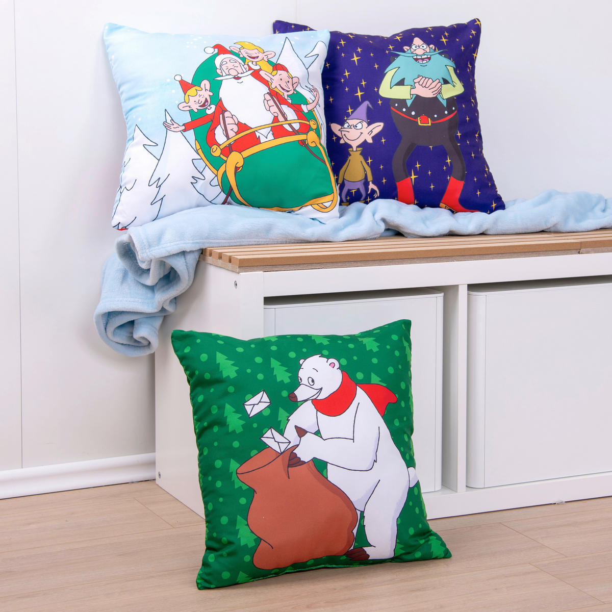 KISSENHÜLLE 40/40 cm  - Lila/Hellblau, Trend, Textil (40/40cm) - Herding