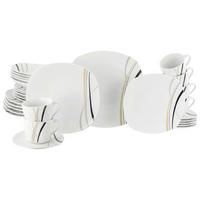 KOMPLETT SERVIS 30 delar  - vit, Trend, keramik - Creatable