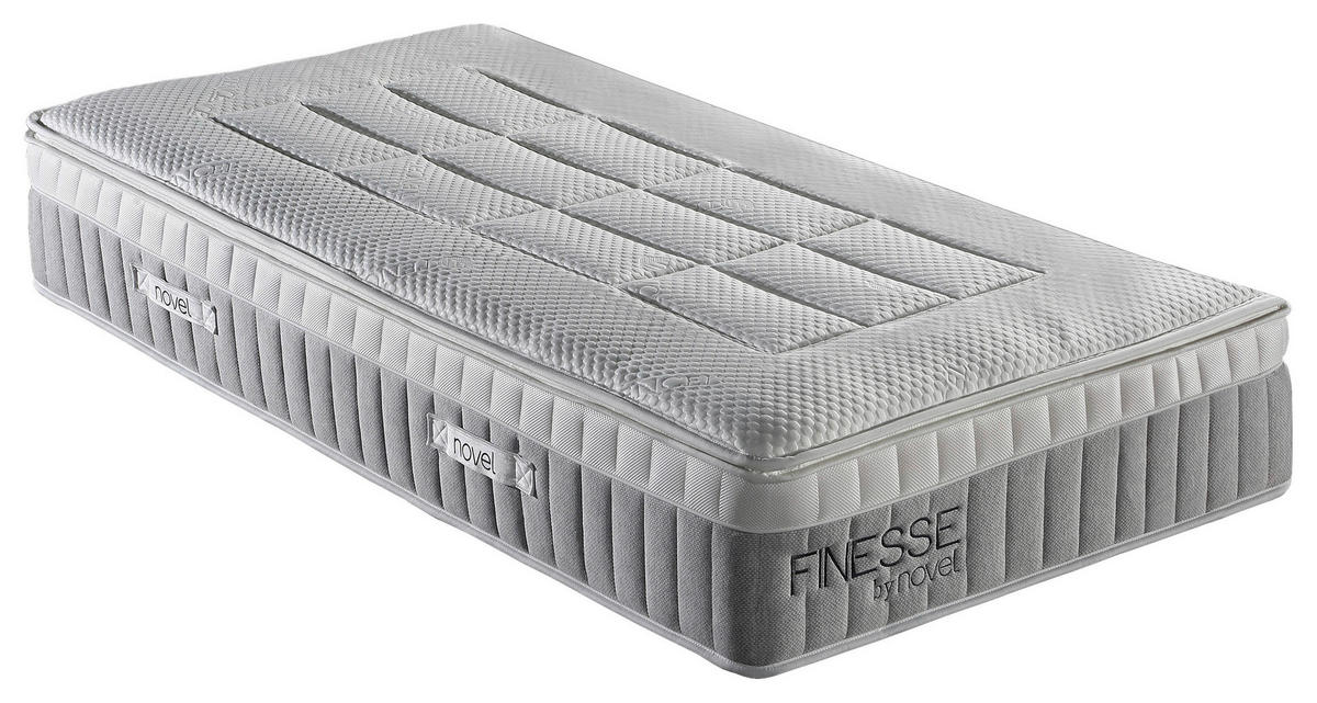 BOXSPRINGMATRATZE - Weiss/Grau, Basics, Textil (120/200cm) - Novel