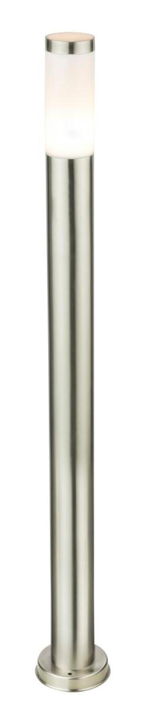SVJETILJKA PODNA VANJSKA Boston - boje oplemenjenog čelika/opalna, Basics, metal/plastika (13,1/110cm) - Globo
