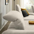 ECKSOFA  in Teddystoff Beige  170-195/280 cm  - Beige/Schwarz, Design, Textil/Metall (170-195/280cm) - Dieter Knoll