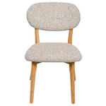 STUHL  Stoffauswahl Webstoff  - Eichefarben/Beige, MODERN, Holz/Textil (51/86/60cm) - Carryhome