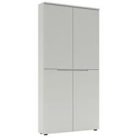 GARDEROBENSCHRANK  in 97/200/22 cm  - Schwarz/Grau, Design, Holzwerkstoff (97/200/22cm) - Xora