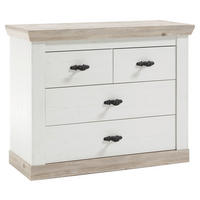 KOMMODE  in 107/87/45 cm  - Hellbraun/Schwarz, Design, Holzwerkstoff/Metall (107/87/45cm) - MID.YOU