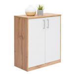 KOMMODE  in 72/84/36 cm  - Silberfarben/Eiche Wotan, Basics, Holzwerkstoff/Kunststoff (72/84/36cm) - Xora