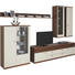 WOHNWAND in Creme, Nussbaumfarben - Edelstahlfarben/Nussbaumfarben, Design, Glas/Holz (360/235,9/48,7cm) - Invivus WOHNWAND in Creme, Nussbaumfarben - Edelstahlfarben/Nussbaumfarben, Design, Glas/Holz (360/235,9/48,7cm) - Invivus