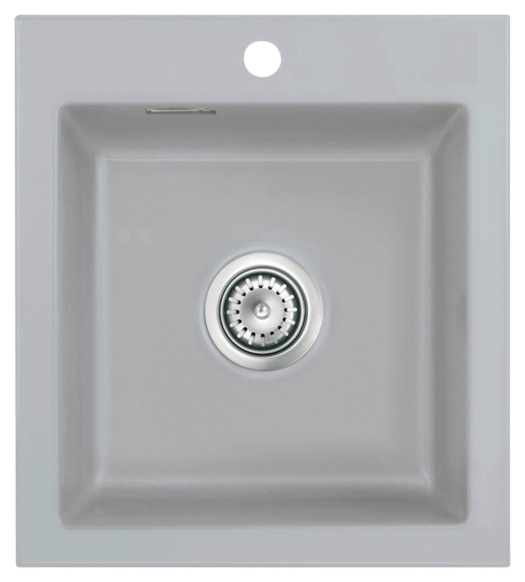 SPÜLE Mera 51 / 50010178  - Titanfarben, Basics, Keramik (51/51/20cm) - Systemceram
