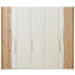 DREHTÜRENSCHRANK in massiv Esche Weiß, Eschefarben - Eschefarben/Silberfarben, Design, Holz/Holzwerkstoff (249,6/222,3/62,5cm) - Ambiente DREHTÜRENSCHRANK in massiv Esche Weiß, Eschefarben - Eschefarben/Silberfarben, Design, Holz/Holzwerkstoff (249,6/222,3/62,5cm) - Ambiente