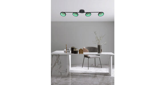 LED-STRAHLER 128/17/14 cm - Schwarz, LIFESTYLE, Kunststoff/Metall (128/17/14cm) - Novel