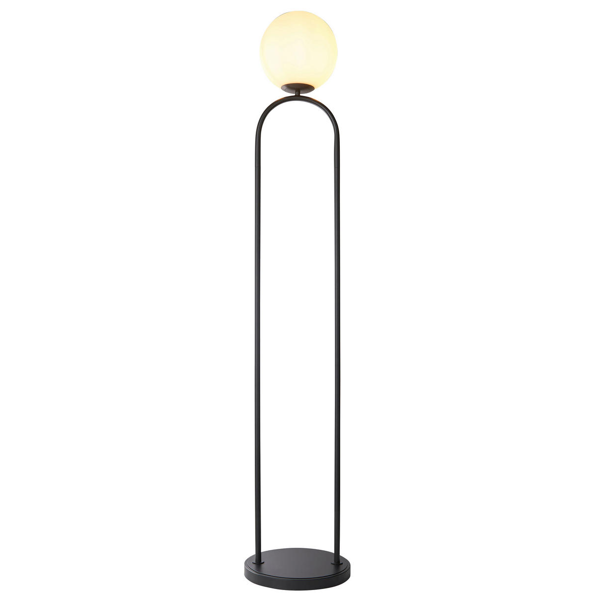 STEHLEUCHTE 27/142.7 cm    - Messingfarben/Opal, Basics, Glas/Metall (27/142.7cm) - ENDON