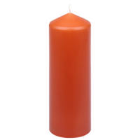 STUMPENKERZE  - Dunkelorange, Basics, Naturmaterialien (6,7/20,0cm)