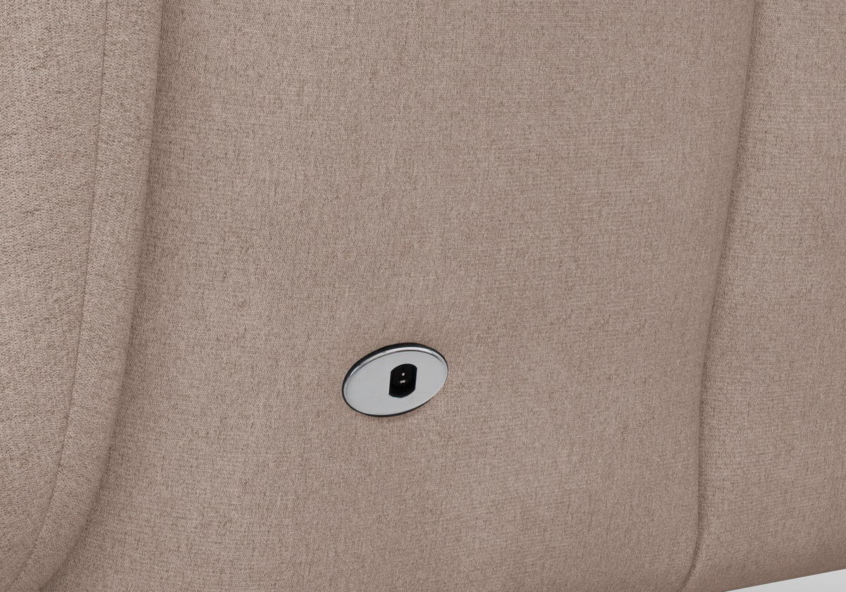 SESSEL in Flachgewebe Greige  - Greige/Schwarz, Konventionell, Textil/Metall (74/112/82cm) - Sit & More