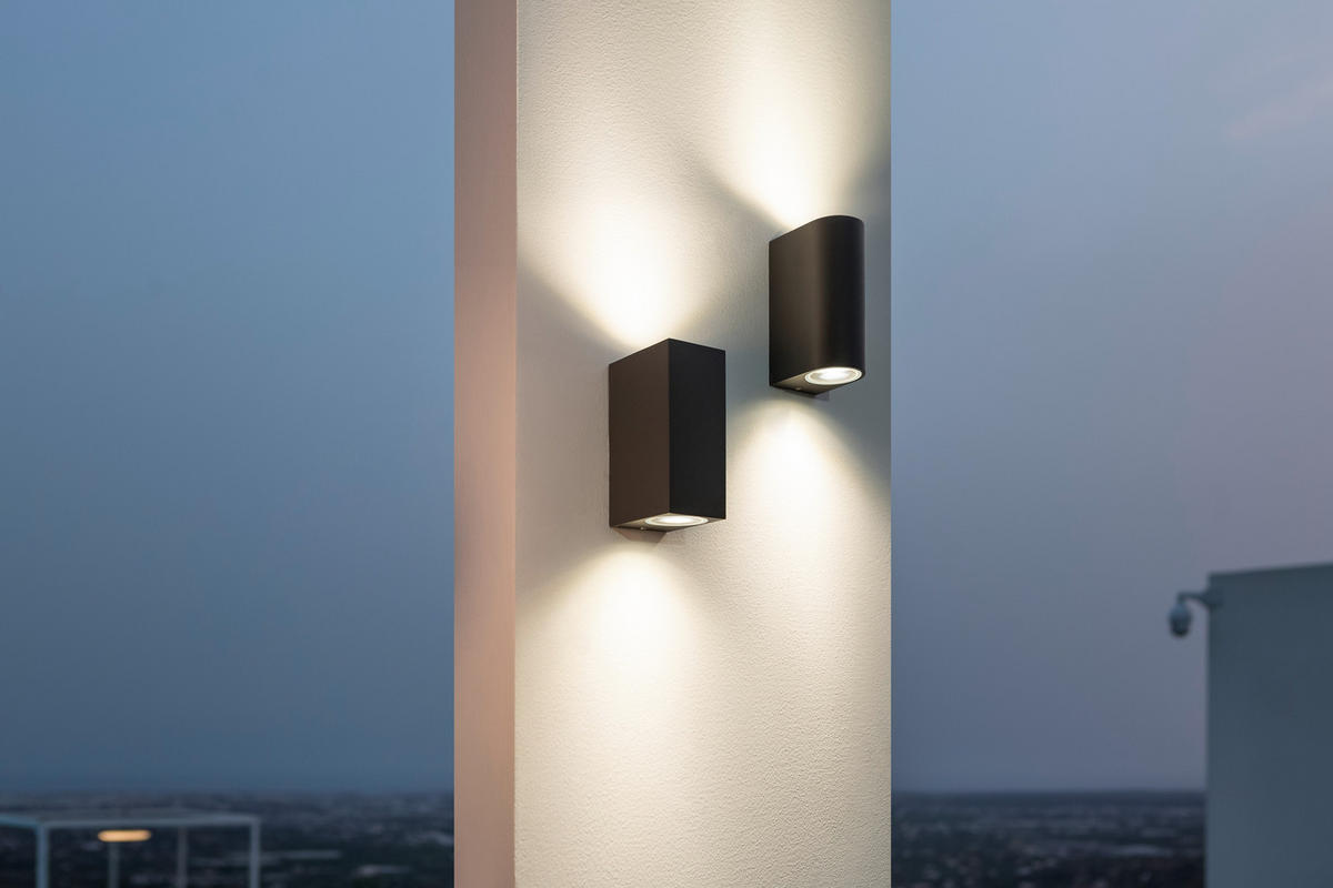 VÄGGLAMPA FÖR UTOMHUS 7/15 cm   - antracit, Basics, metall (7/15cm) - Trio Leuchten