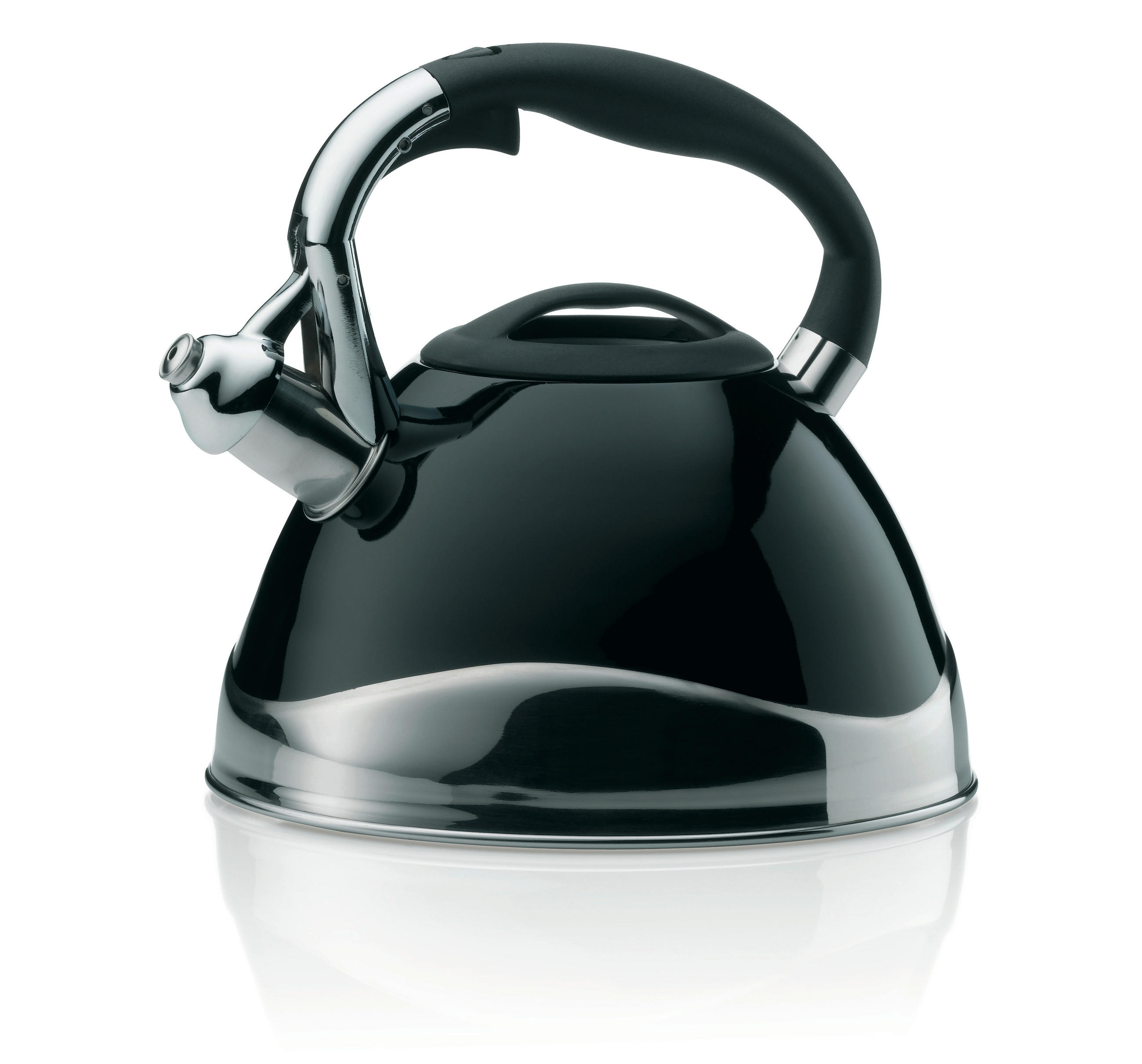 WASSERKESSEL Vitus  - Schwarz Hochglanz, KONVENTIONELL, Metall (22/21.5cm) - Kela