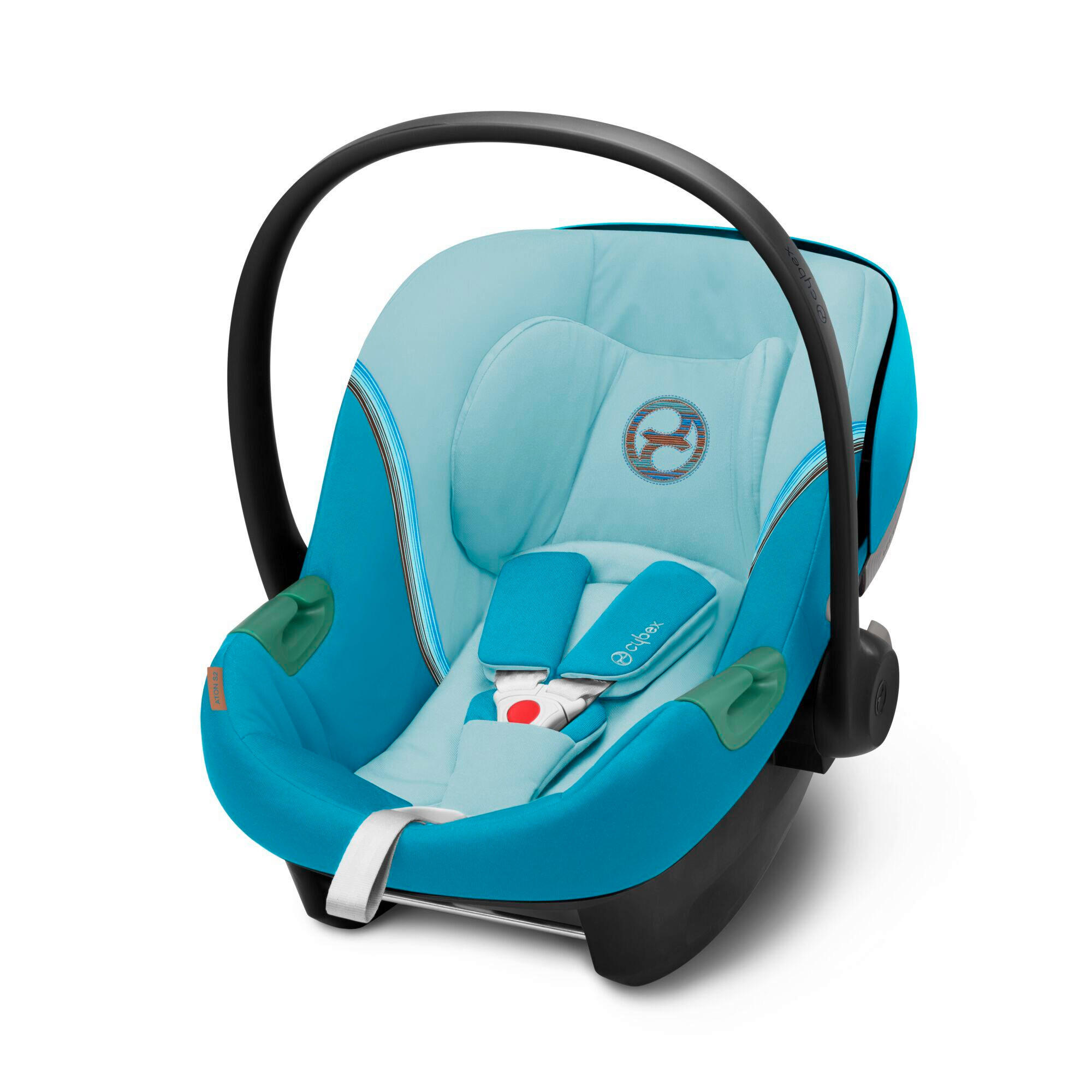 BABYSCHALE Aton S2 i-Size  - Türkis, Basics, Kunststoff/Textil (45,8/38/72cm) - Cybex