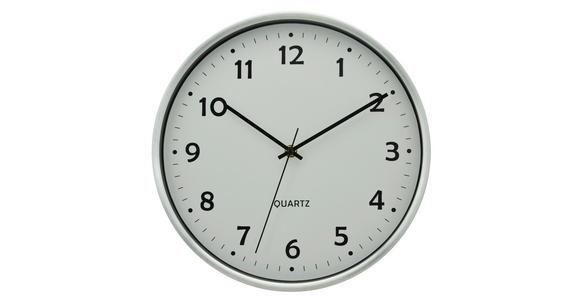 WANDUHR Weiß  - Weiß, Basics, Glas/Kunststoff (30cm) - Ambia Home