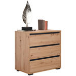 KOMMODE  in 80/79/48 cm  - Eichefarben/Anthrazit, Design, Holzwerkstoff/Kunststoff (80/79/48cm) - Carryhome