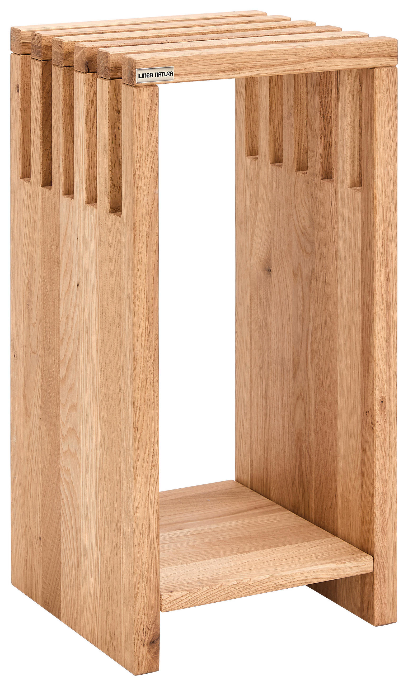 BLUMENTISCH in Holz 31/31/63,5 cm  - Eichefarben, Natur, Holz (31/31/63,5cm) - Linea Natura