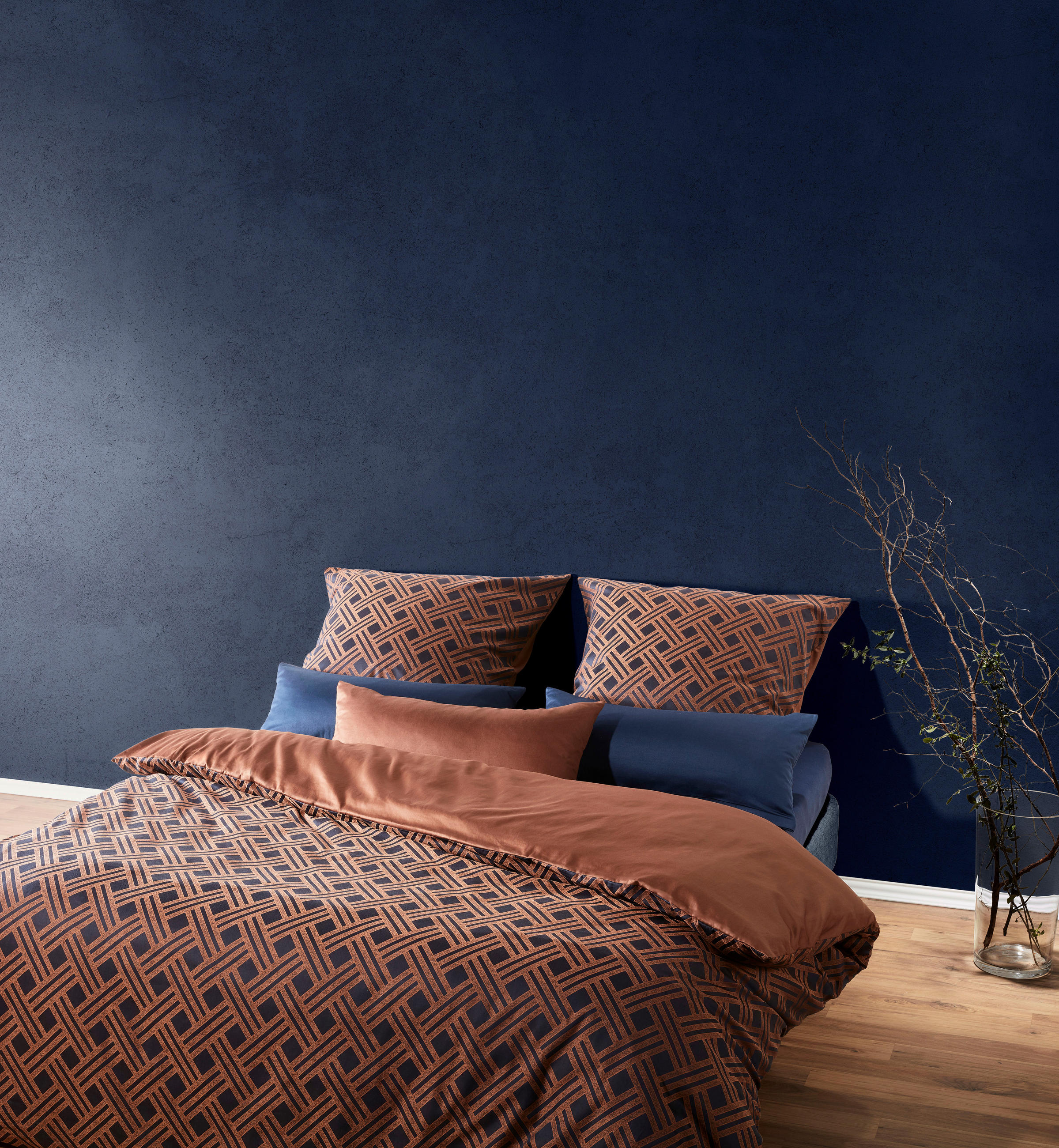 BETTWÄSCHE Black Premium Damast Damast 155/200 cm  - Messingfarben, Basics, Textil (155/200cm) - Fleuresse