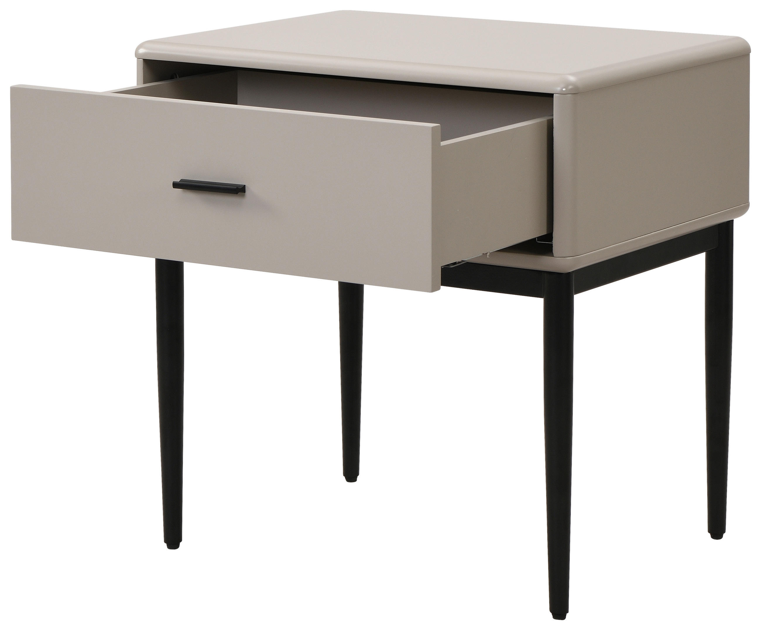 Thumbnail - Livetastic Nachtschrank, Hellgrau, Metall, 1 Schubladen, 54x55x40 cm, Schlafzimmer, Nachttische