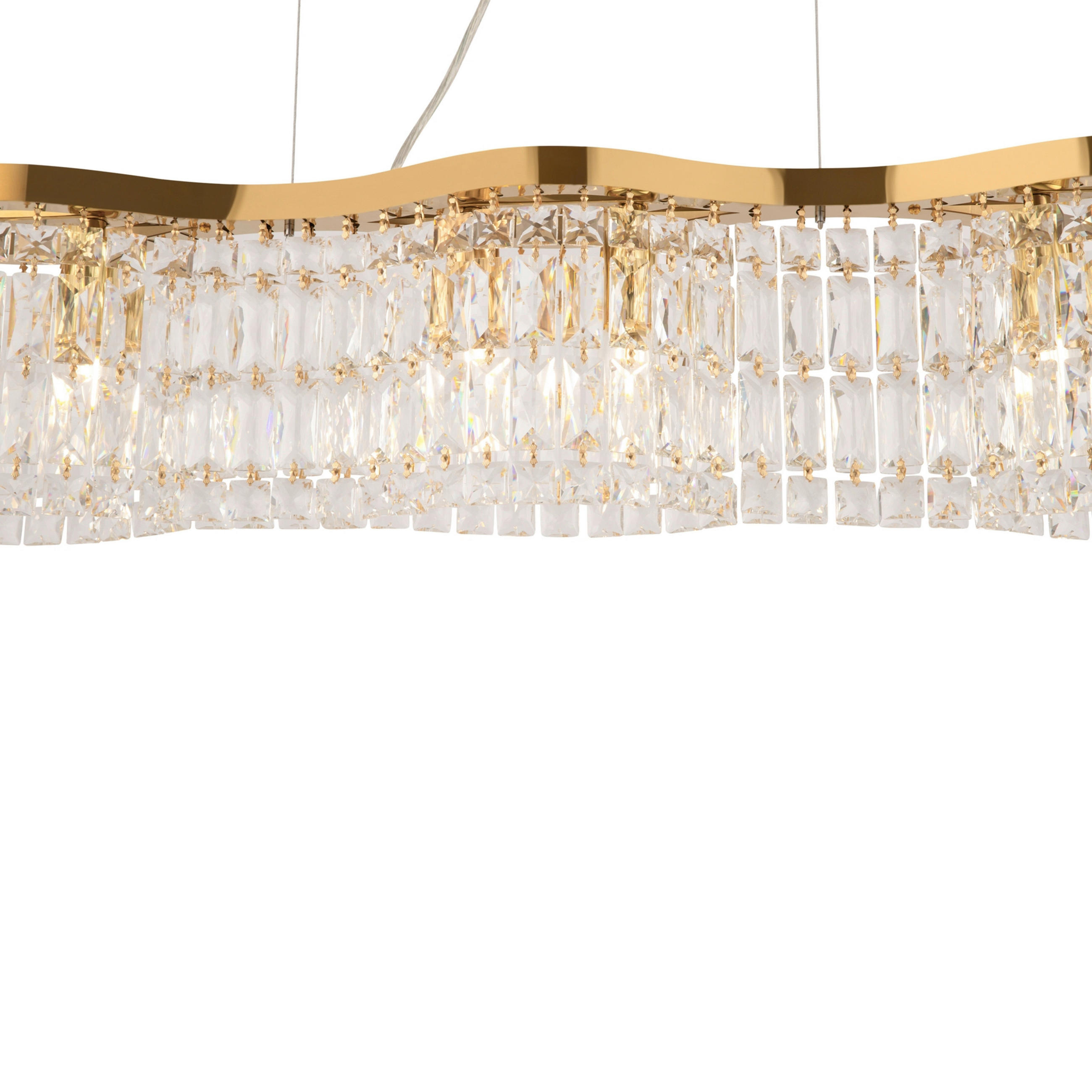 PENDELLEUCHTE 93/18/12,3 cm  - Goldfarben, Basics, Glas/Metall (93/18/12,3cm) - MAYTONI