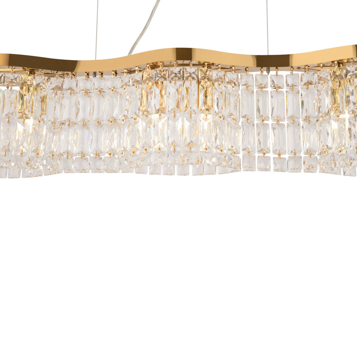 PENDELLEUCHTE  93/18/12,3 cm   - Goldfarben, Basics, Glas/Metall (93/18/12,3cm) - MAYTONI