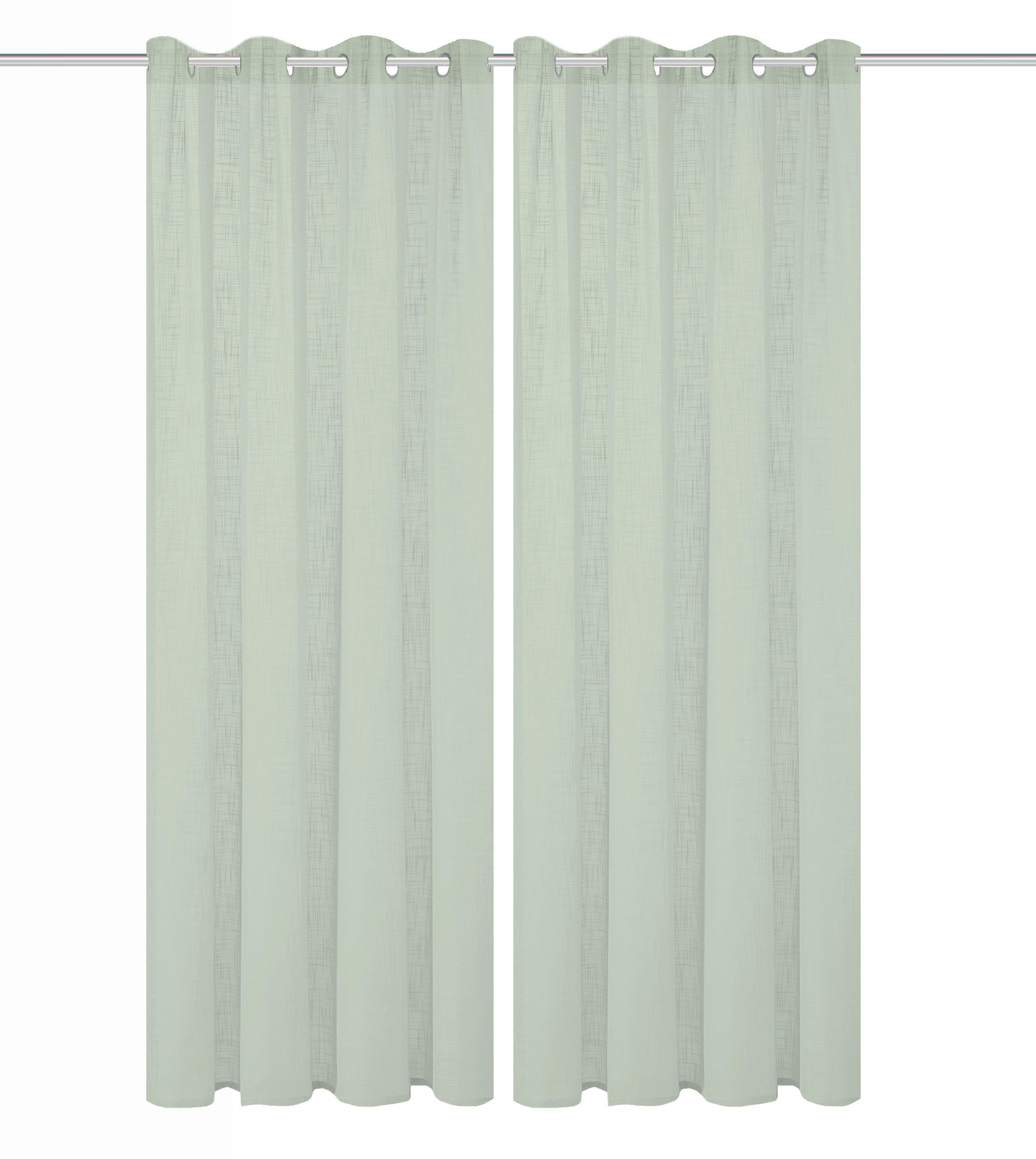 ÖSENSCHAL halbtransparent 140/160 cm   - Salbeigrün, Basics, Textil (140/160cm)